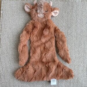 Slumberkins Brown Cow Bull Plush Infant Toddler Lovey Super Soft